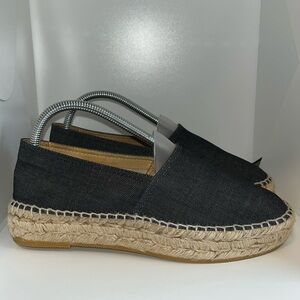 Gerard Darel Denim Blue Platform Espadrilles Summer Shoes Made In Spain 39 US 8